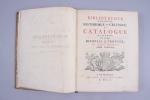 CLEMENT, DavidBibliothèque curieuse historique et critique, ou Catalogue raisonné de...