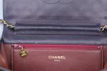 Chanel 
Sac à main Timeless "single flap" 

en cuir d'agneau...