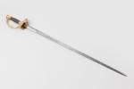 Forte épée d’officier, type 1817 à ciselures, modèle de luxe...