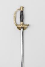 Epée type 1817, à ciselures d’officier supérieur du Génie 

Fusée...