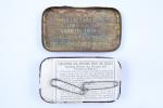 USA - 1ère Guerre mondiale 
Boîte de pansements 

"First Aid...