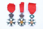 France - Ordre de la Légion d'honneur 
Trois étoiles :...