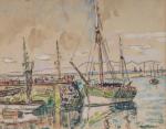 Cette œuvre de Paul Signac ( 1863-1935) Le port de Douarnenez sera l'un des temps forts de cette vente.